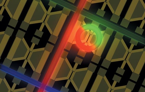 Illustration of an Quantum optic device 