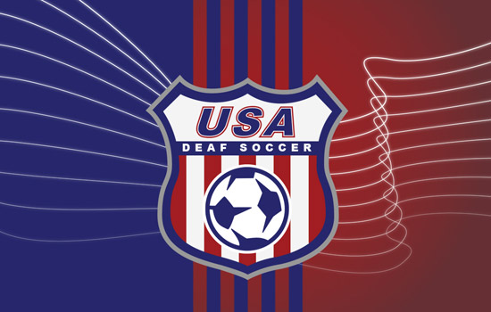 Logo for "USA Deaf Soccer League"