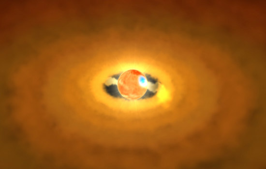 Digital rendering of star formation