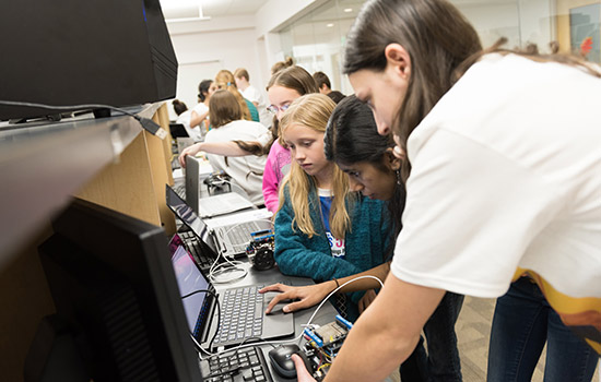 People working on computers