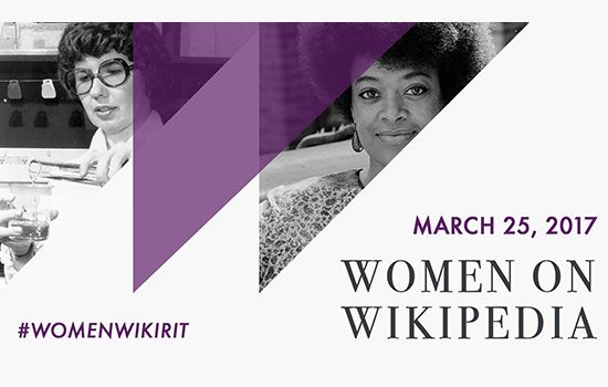 Poster for "Women on wikipedia"