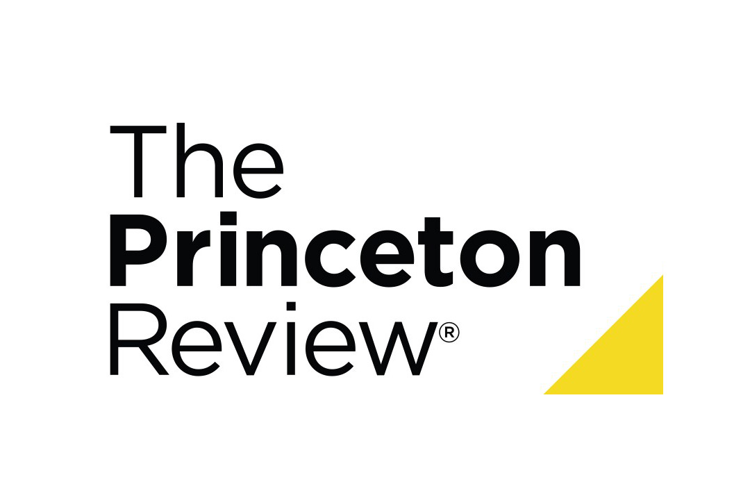 The logo for The Princeton Review. Simple text reading The Princeton Review with a small yellow triangle in the bottom right corner.