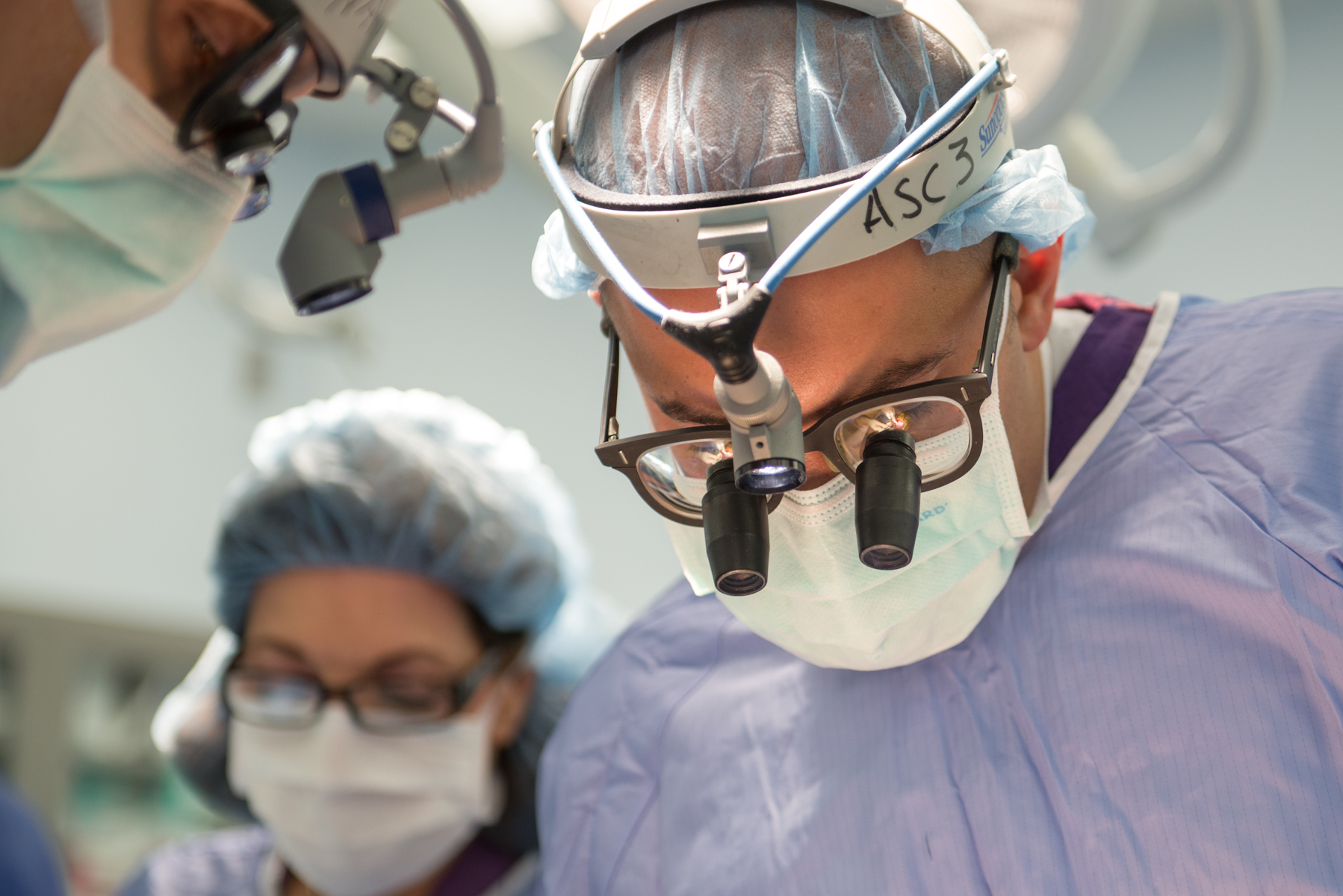 Medical personnel perform a surgery