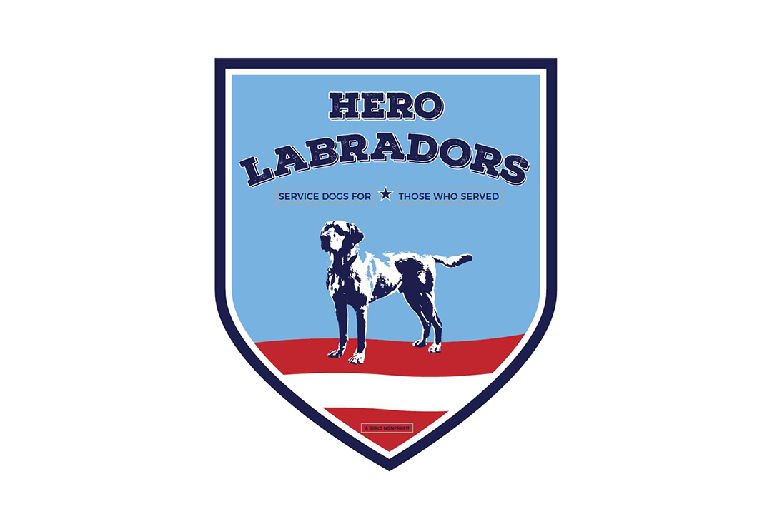 Arianna Wagar's logo design for non-profit organization, Hero Labradors 
