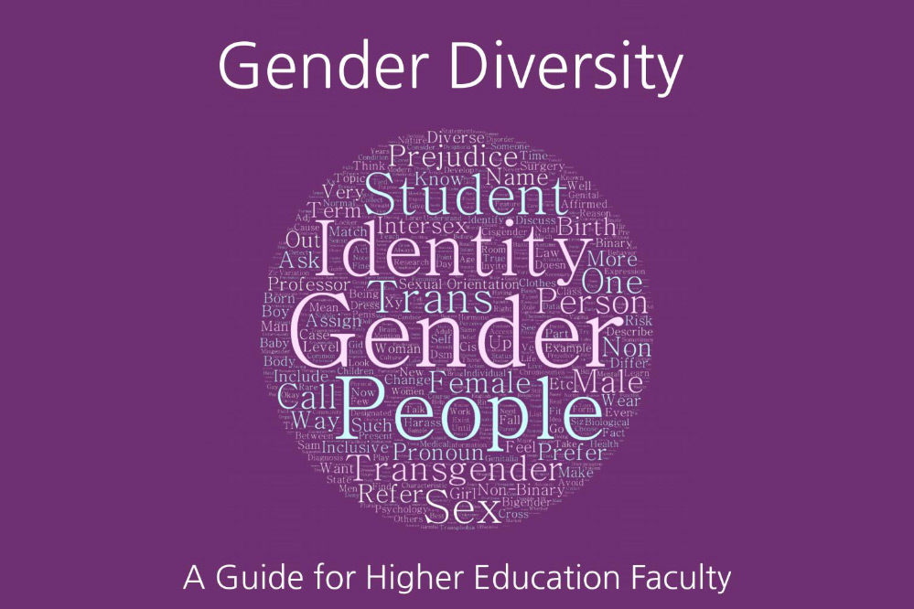 Book cover titled: Gender Diversity: A Guide of Higher Education Faculty