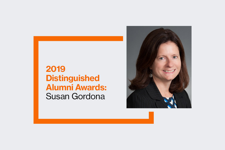 Graphic reads: 2019 Distinguished Alumni Awards: Susan Gordona