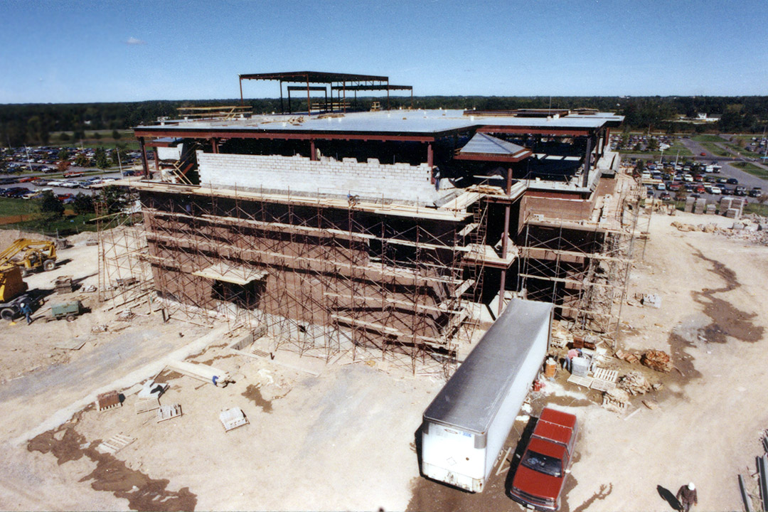 Building under contruction in 1988.