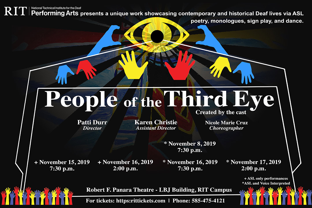 Poster for performance of People of the Third Eye.