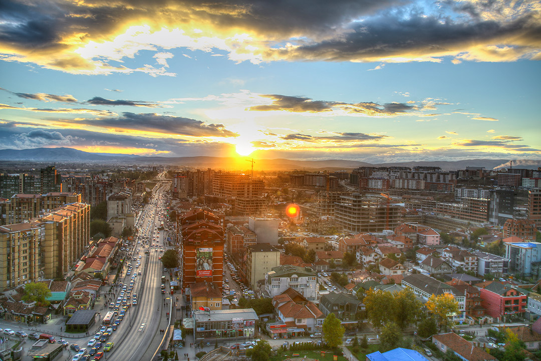the city of Prishtina in Kosovo.