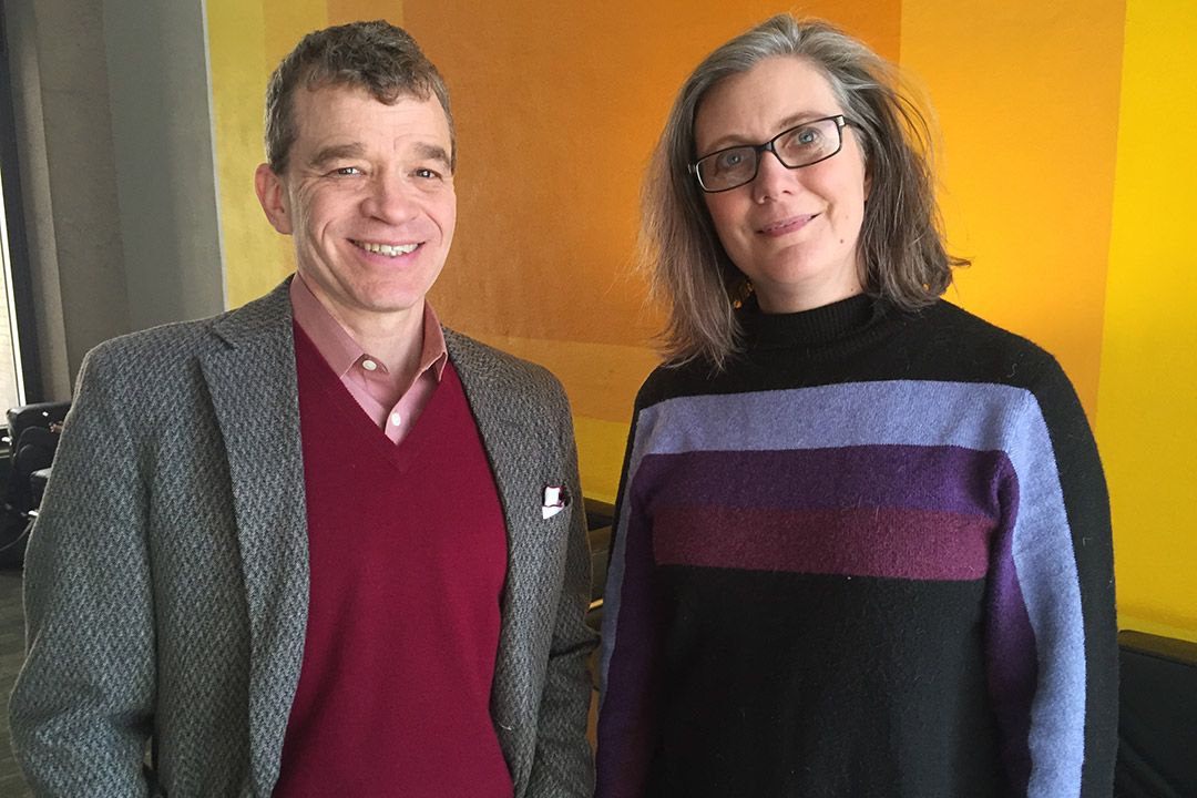 Richard Newman and Lisa Hermsen.