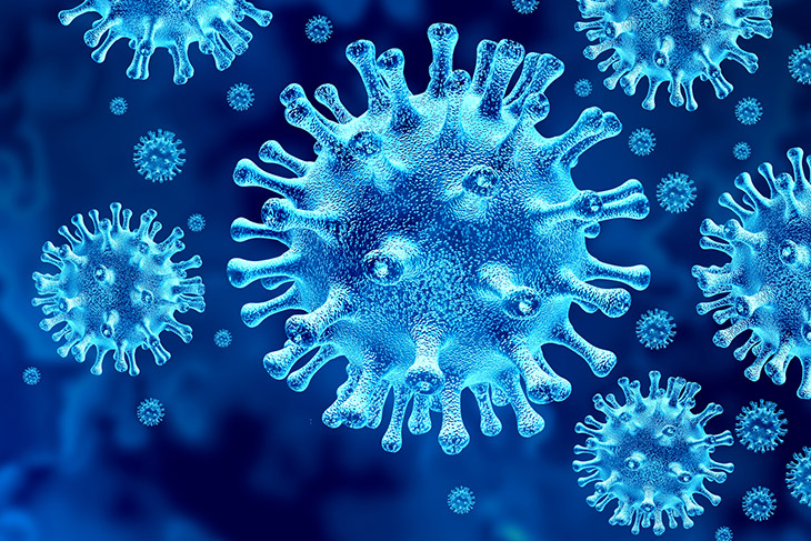 illustration of coronavirus.