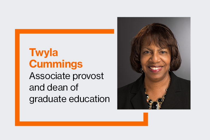 Twyla Cummings, associate provost and dean of graduate education.