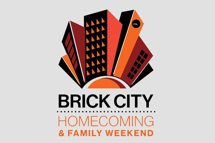 Brick City Homecoming and Family Weekend logo.