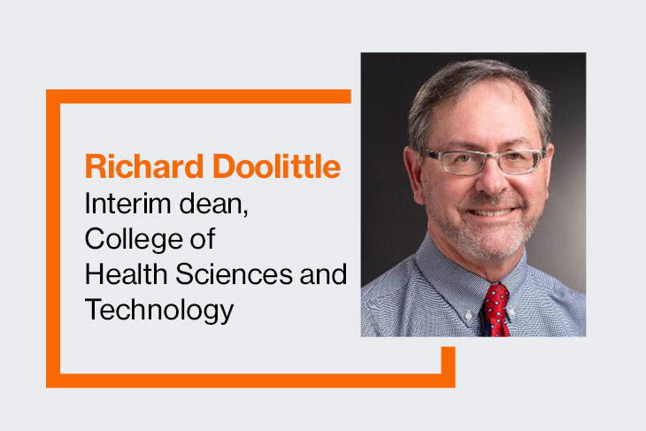 Richard Doolittle, interim dean, College of Health Sciences and Technology.