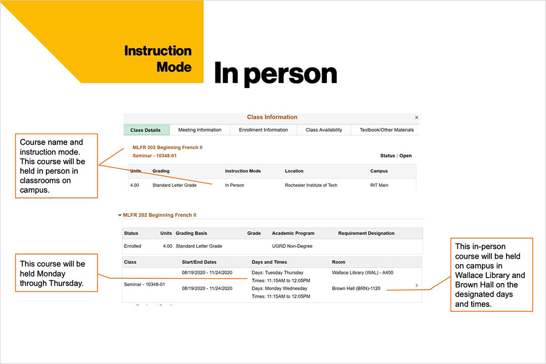 RIT student schedules A stepbystep guide RIT