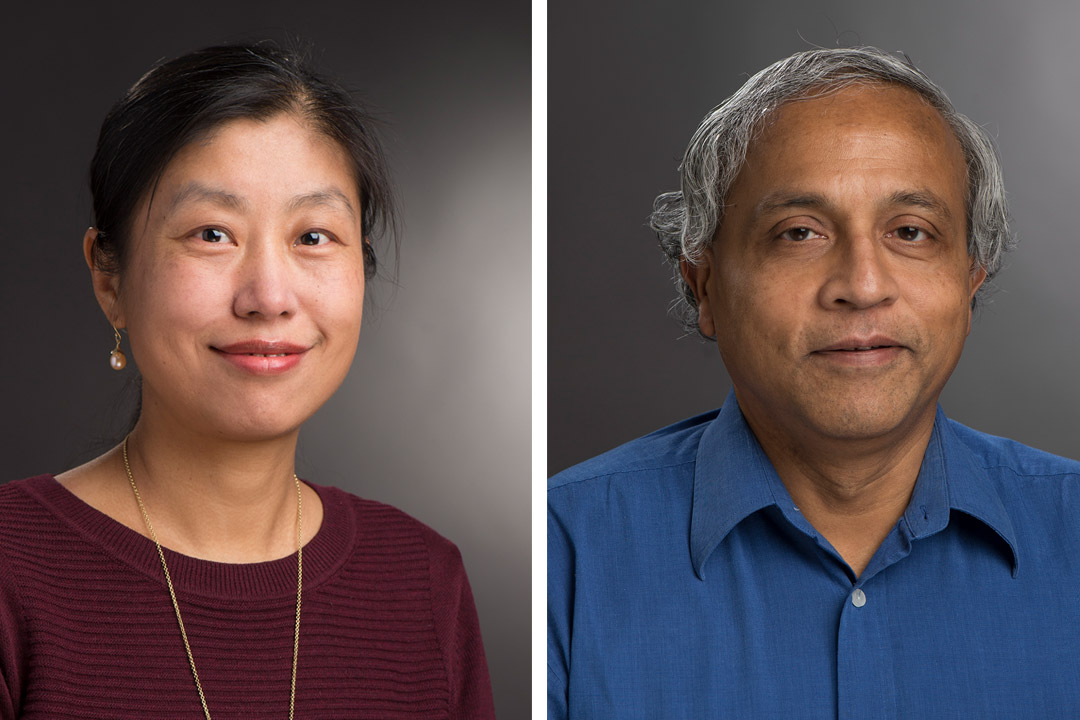 faculty members Rajendra Raj and Xumin Liu.