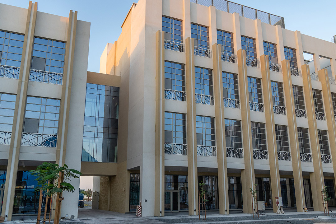 four-story building in Dubai.