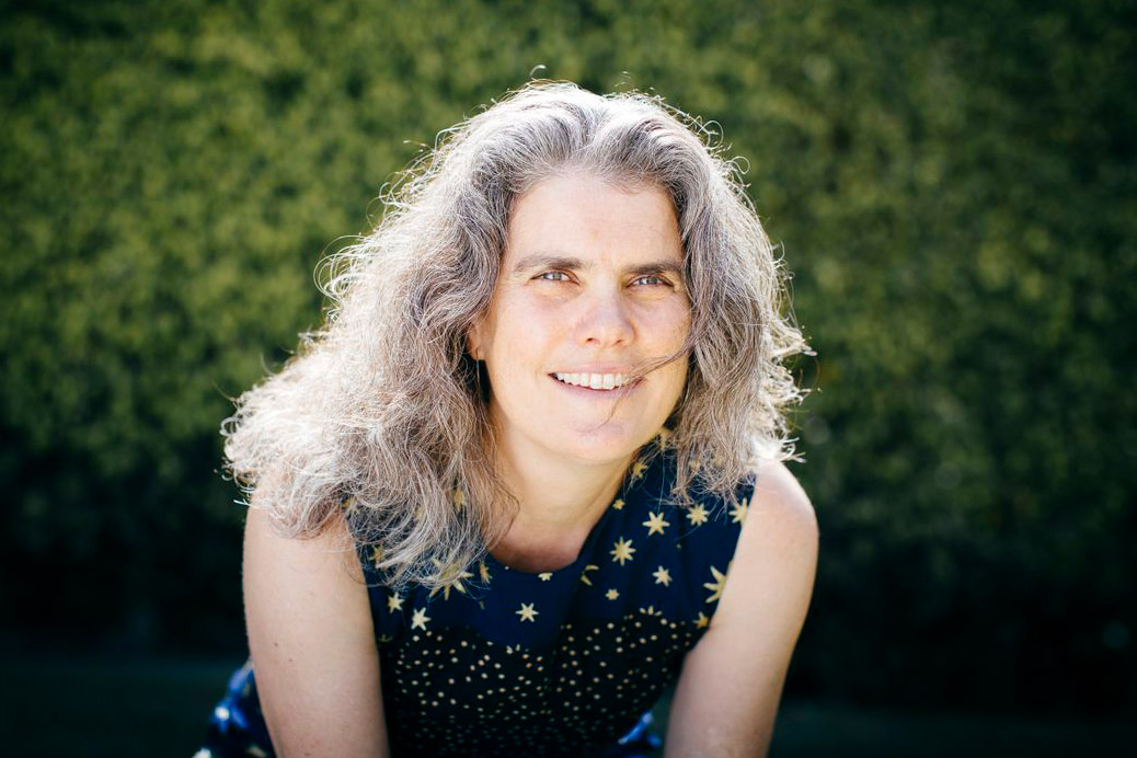 environmental portrait of scientist Andrea Ghez.