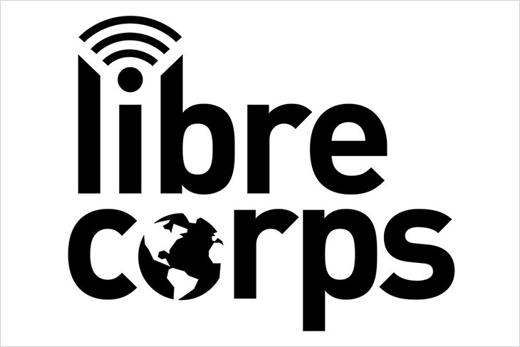 The image shows the Libre Corps logo in black and white.