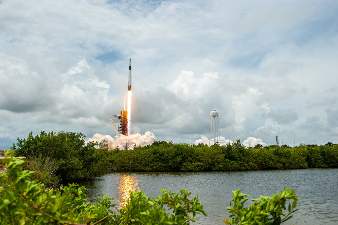 rocket liftoff from NASA's Kennedy Space Center in Florida.