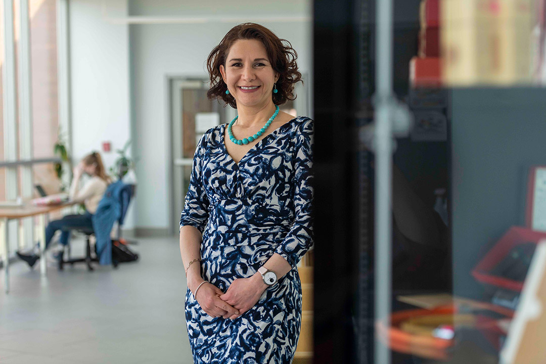 environmental portrait of professor Blanca Lapizco-Encinas.