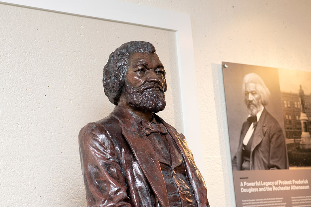 sculpture of Frederick Douglass.