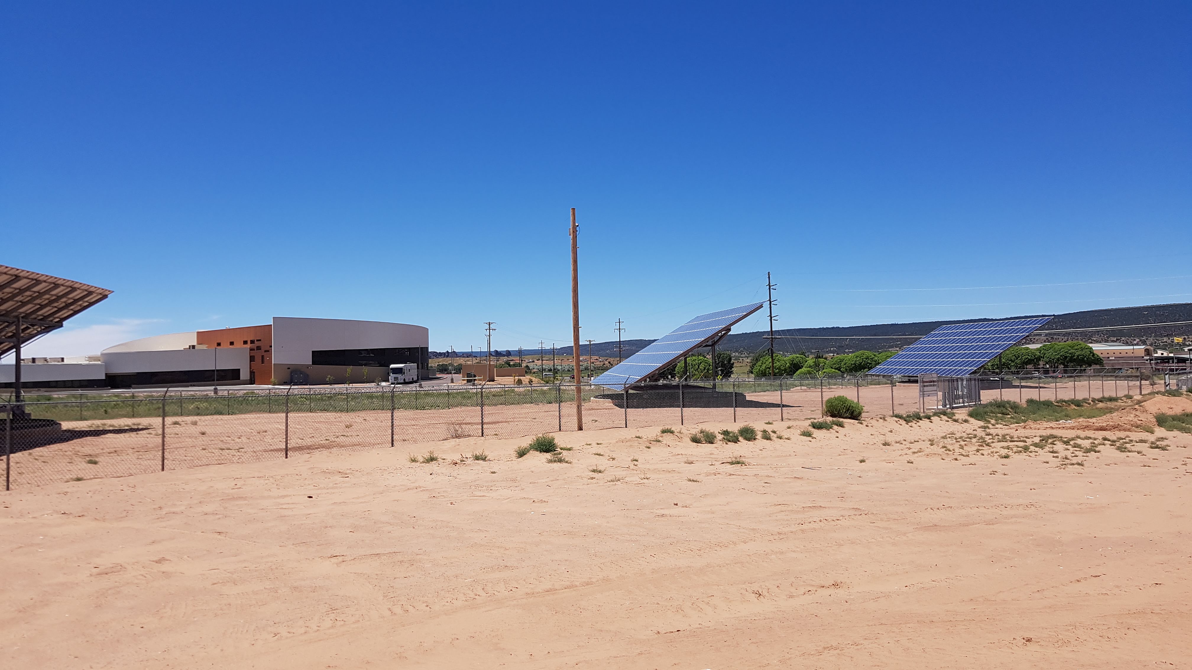 Solar panels for the Kayenta Solar Project on the Navajo Nation