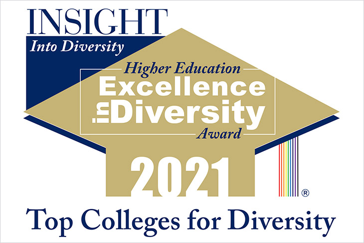 graphic for INSIGHT into Diversity Higher Education Excellence in Diversity Award 2021.