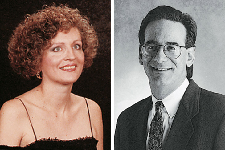 side-by-side portraits of Deborah L. Medwig and Philip M. Rosenzweig.