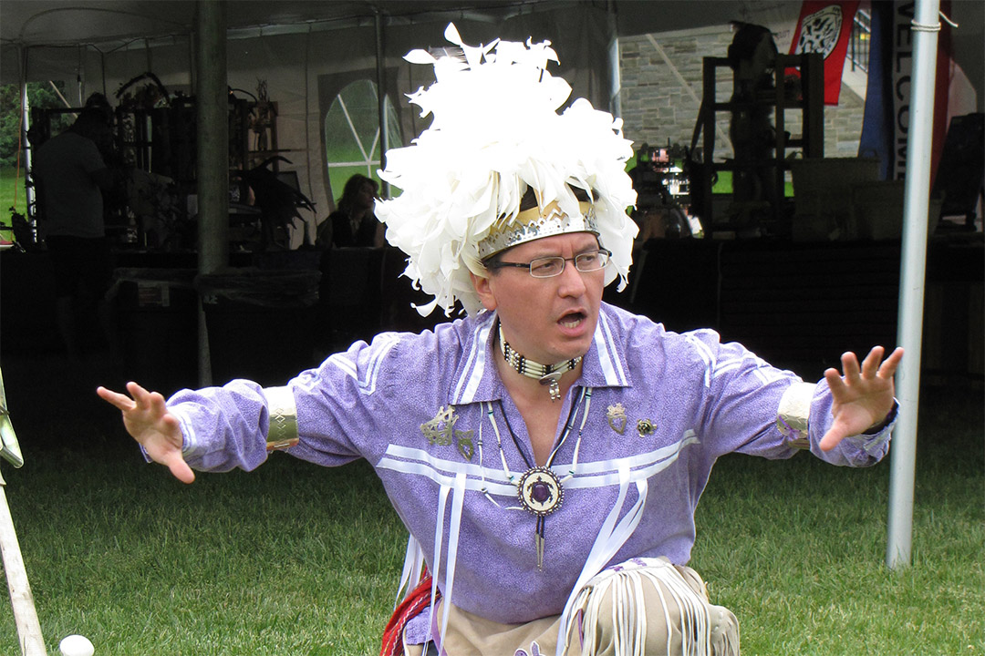 Perry Ground, educator and storyteller from the Turtle Clan of the Onondaga Nation.