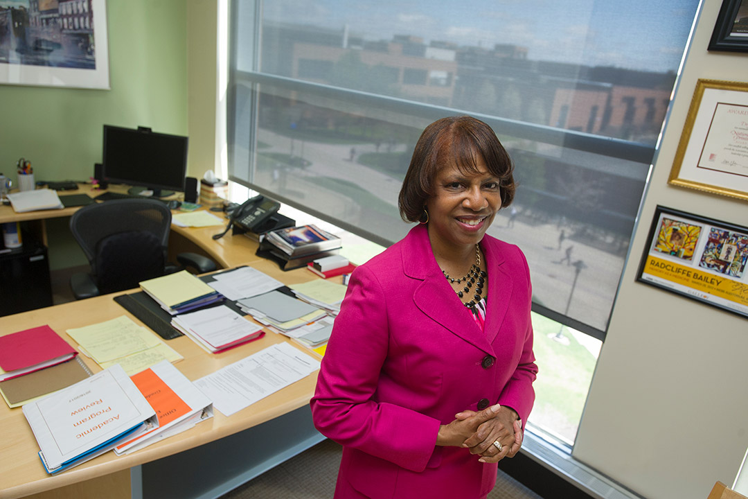 environmental portrait of Twyla Cummings.