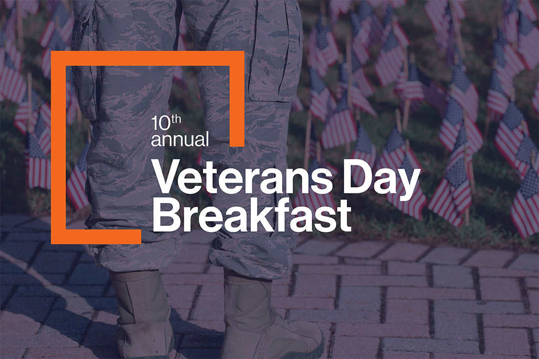 graphic reads 10th annual Veterans Day Breakfast.