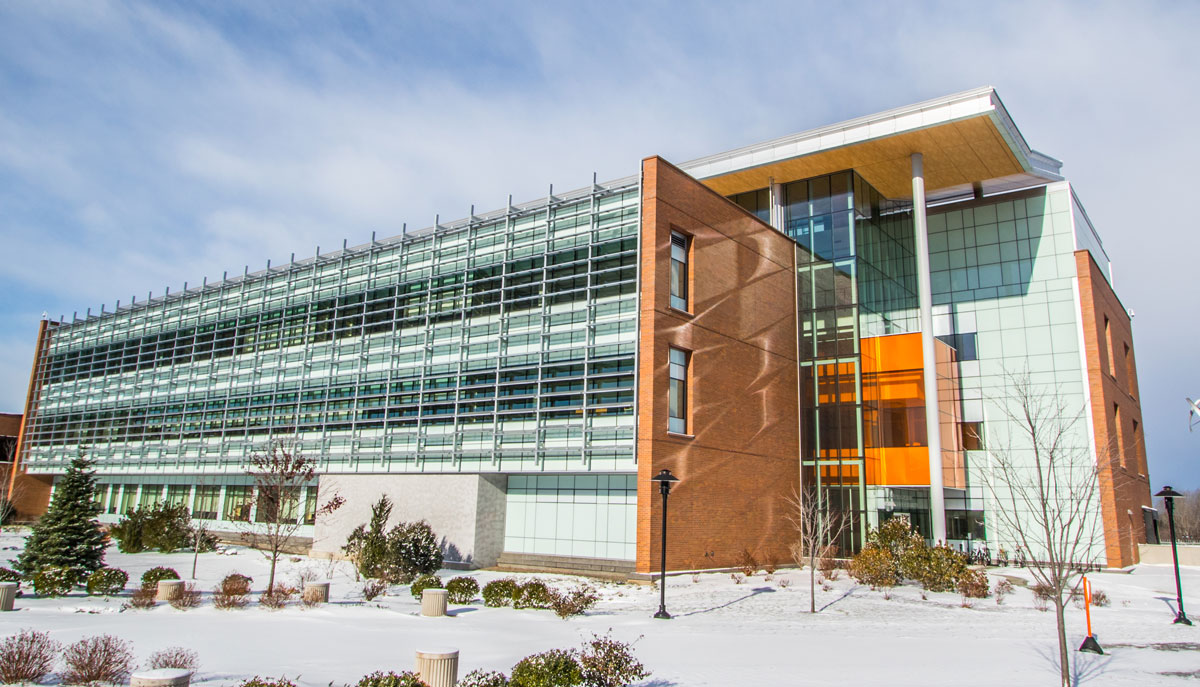 Sustainability Hall on Rochester Institute of Technology (RIT) campus, where the Golisano Institute for Sustainability (GIS) is based