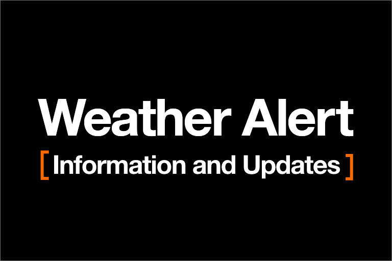 Image that reads Weather Alert Information and Updates