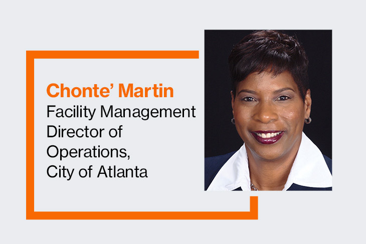 Chonte’ Martin, Facility Management Director of Operations for the City of Atlanta.