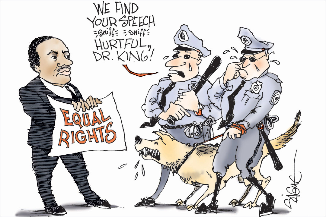 freedom speech cartoon