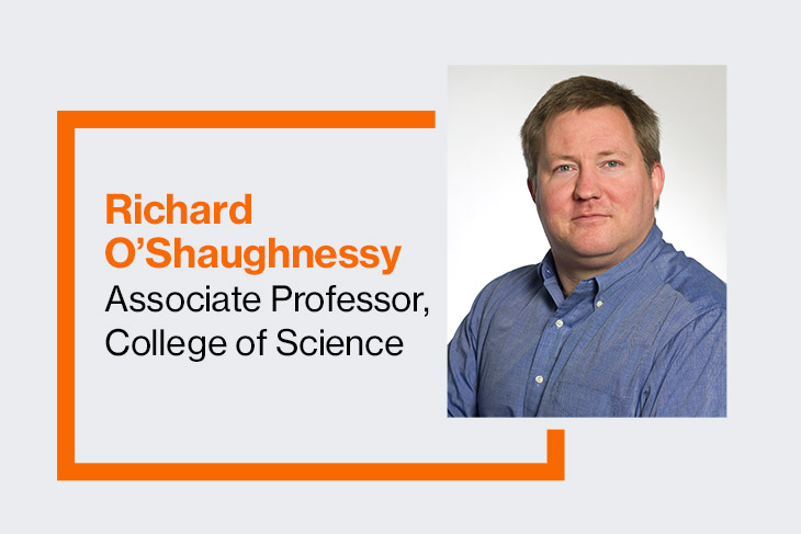 Richard O’Shaughnessy, associate professor in RIT’s College of Science.