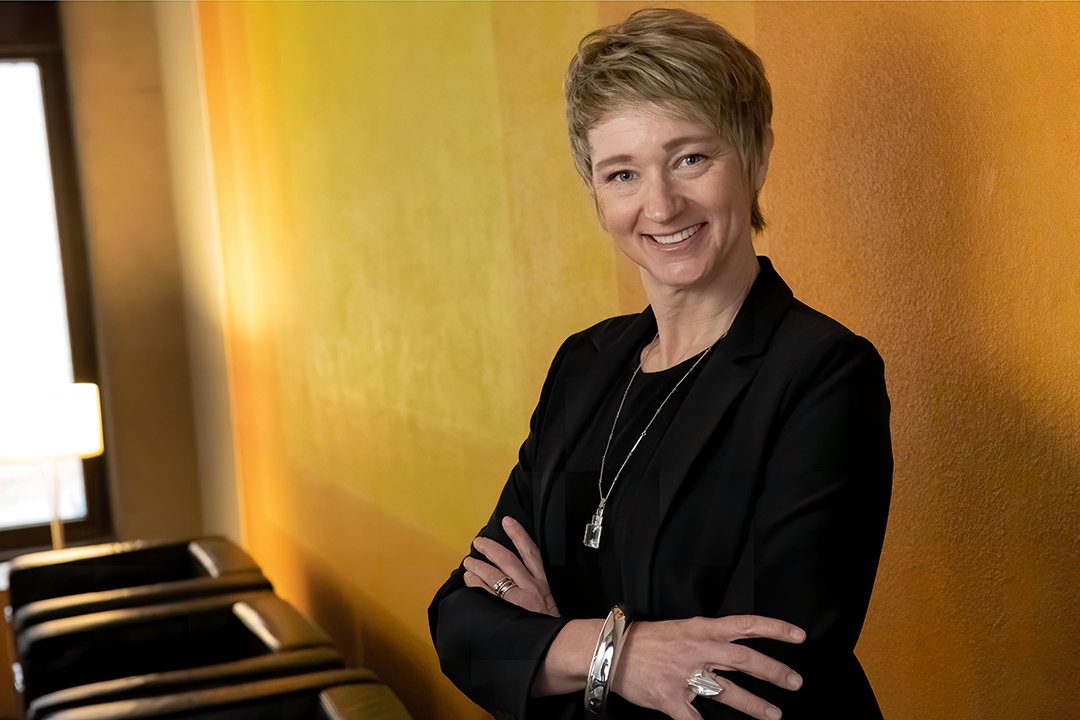 portrait of College of Liberal Arts Dean Anna Stenport.