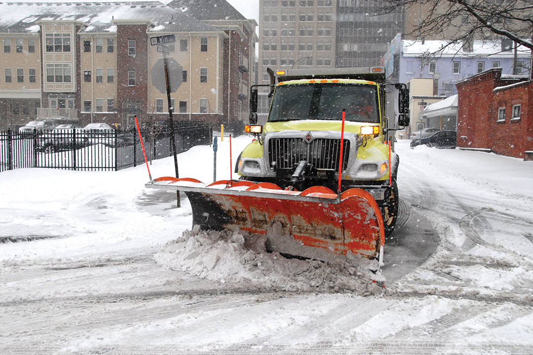 city snow plow.