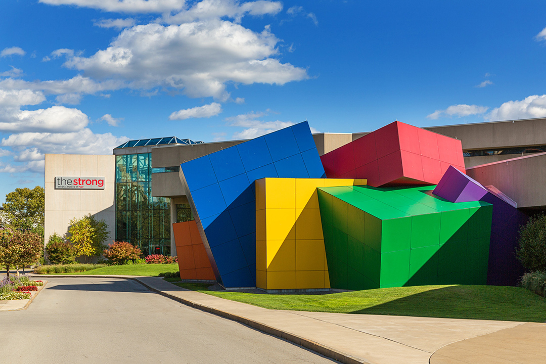 exterior of The Strong museum in Rochester, NY.