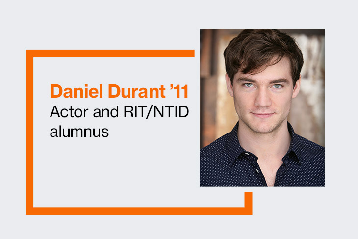 Daniel Durant '11, actor and RIT/NTID alumnus.