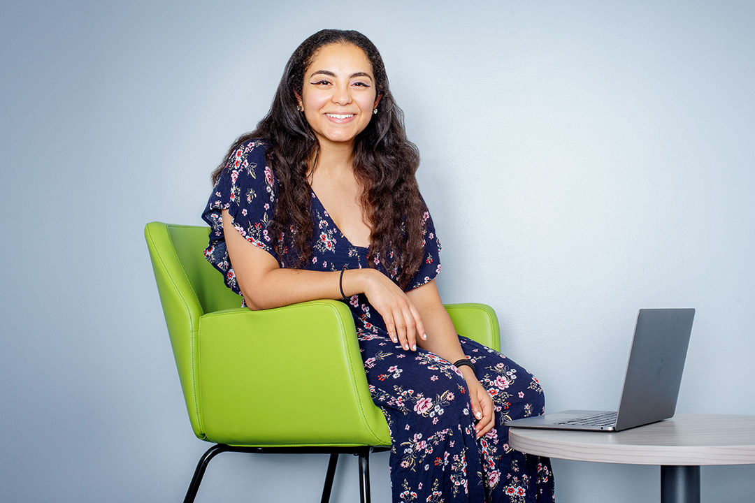 portrait of student Maria Morcos.