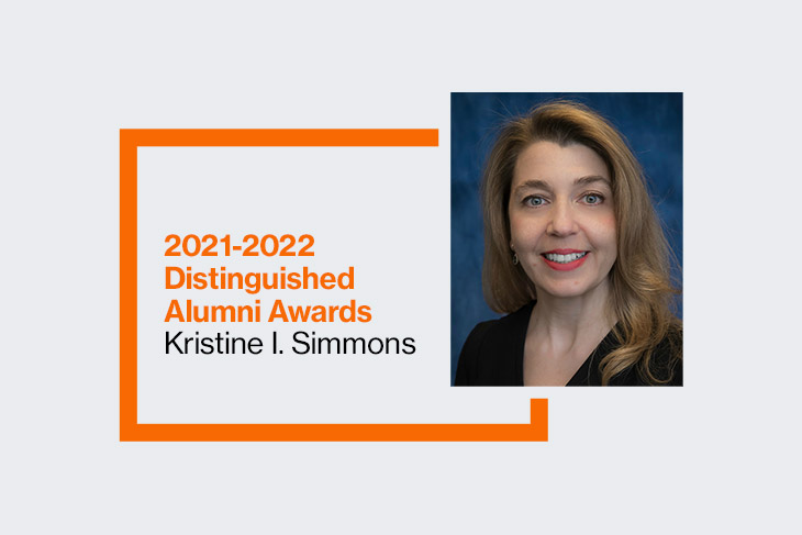 2021-2022 Distinguished Alumni Awards: Kristine I. Simmons.