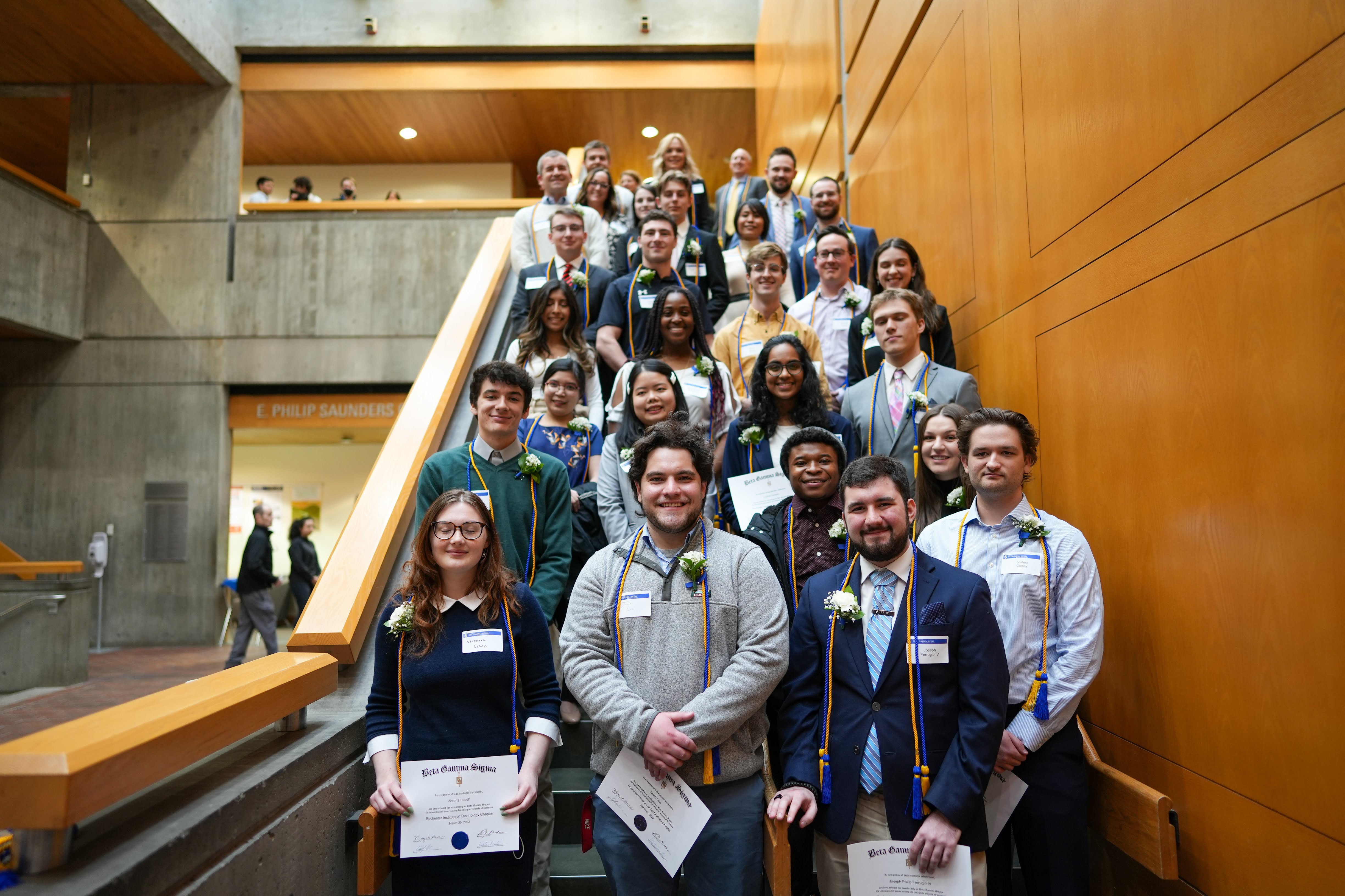 Students from March 2022 Beta Gamma Sigma Ceremony and Reception!