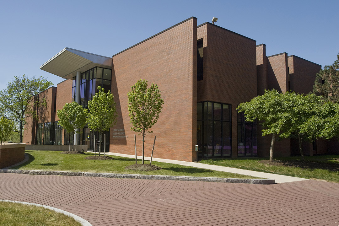 exterior of Saunders College of Business building.