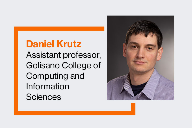 Daniel Krutz, assistant professor, Golisano College of Computing and Information Sciences.