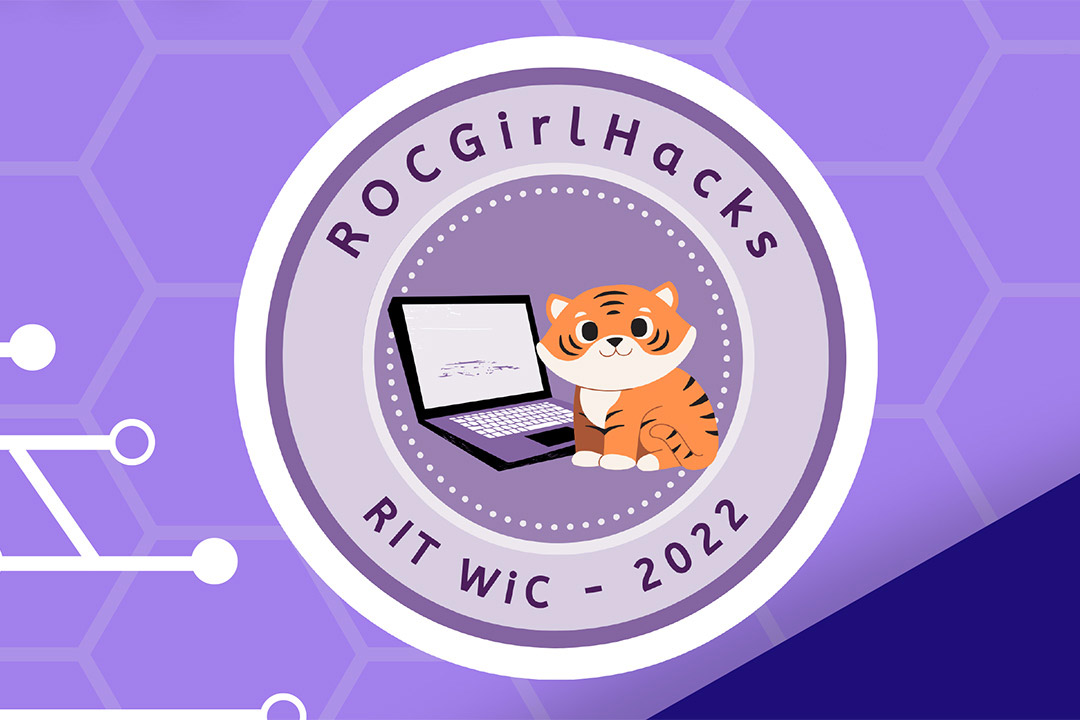 graphic for ROC girls hacks, RIT WIC 2022.