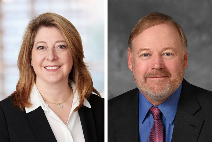 side-by-side images of two new RIT trustees.