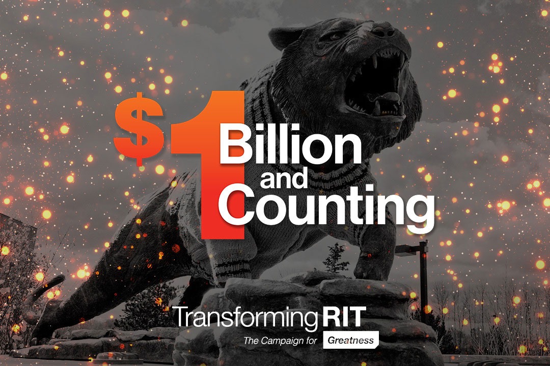 graphic with a tiger statue and the words $1 billion and counting.