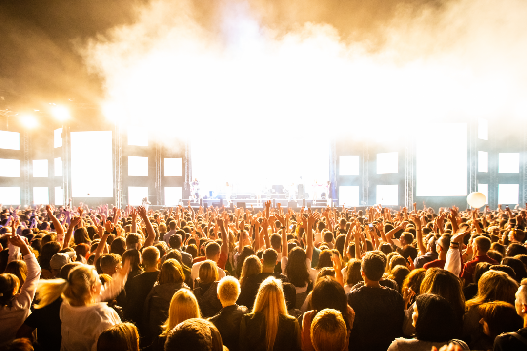 Crowd at a concert 